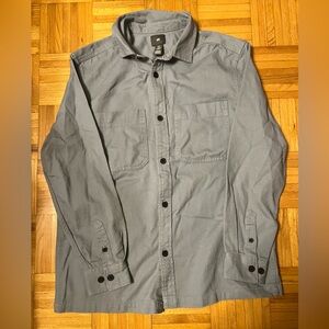 H&M light blue men’s button up oversized